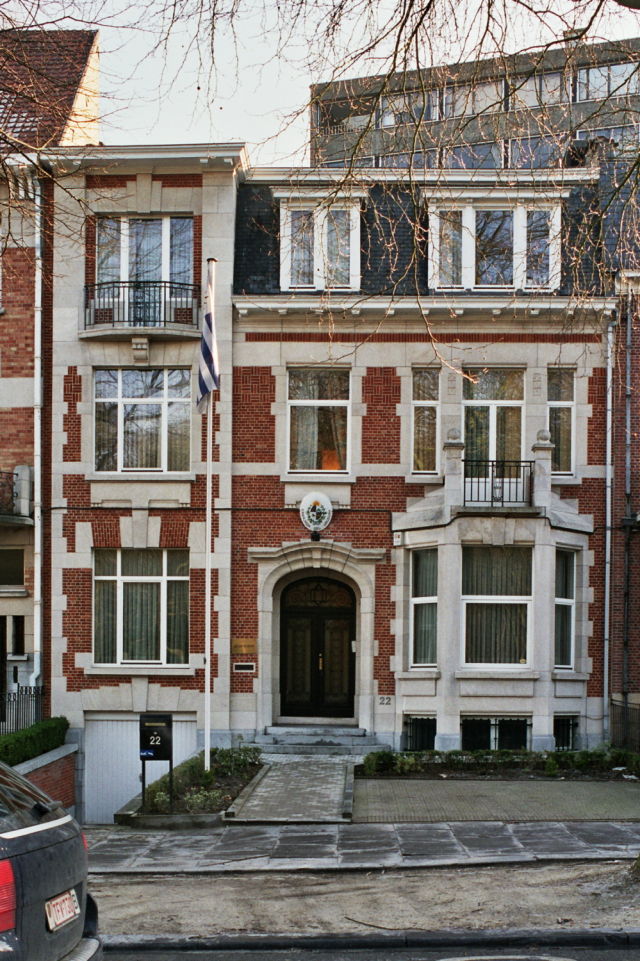 Ambassade van Uruguay huurt kantoren in de Franklin Rooseveltlaan in Brussel